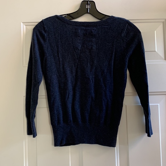 3/$15 Hollister 💯% cotton navy cardigan sweater size small - Picture 3 of 5